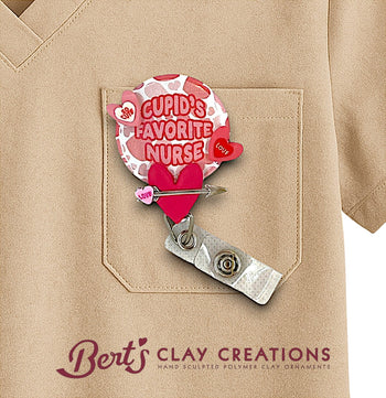 Valentines Badge Topper With Occupation Options